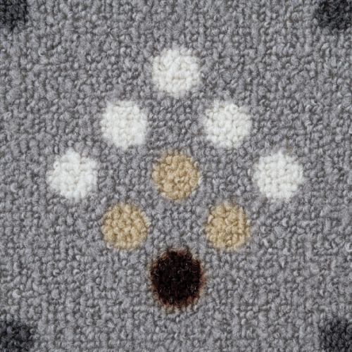 Ковровое покрытие «Тафина», 1 м, цвет серый/принт