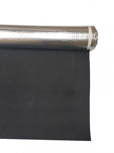 Подложка фольгированная EVA под SPC, LVT, ПВХ-плитку, кварц-виниловый ламинат 1,5mm для теплого пола